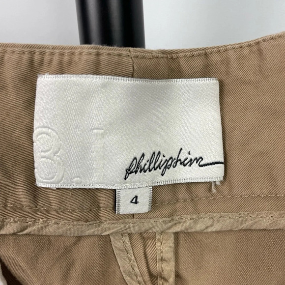 3.1 Phillip Lim Tan Khaki Mini Zipper Seam Detail Mini Skirt with Pockets - Picture 3 of 6